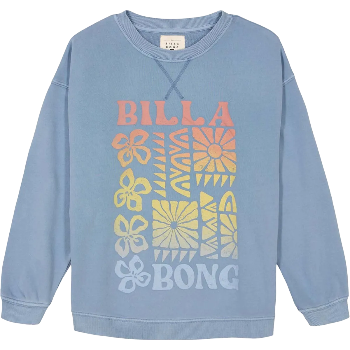 Youth Wood Block Crewneck snowboarding