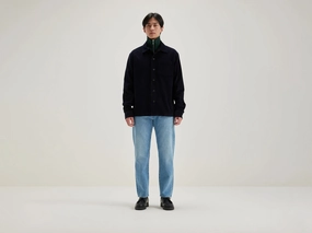Goney corduroy overshirt (242 / M / NAVY) Go To Layer Winter Layering Piece