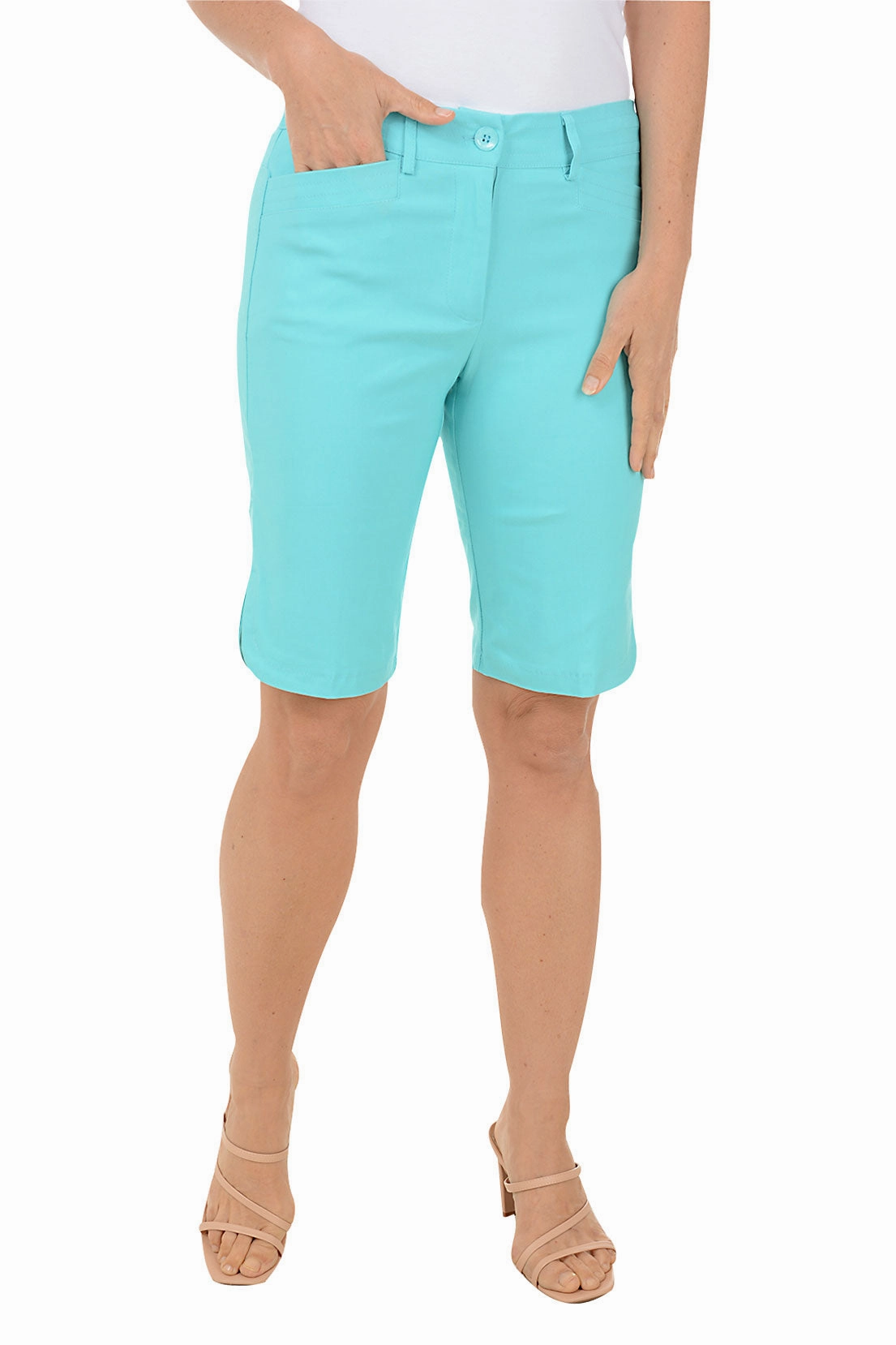 Outdoor Wear Button-Front Bermuda Short