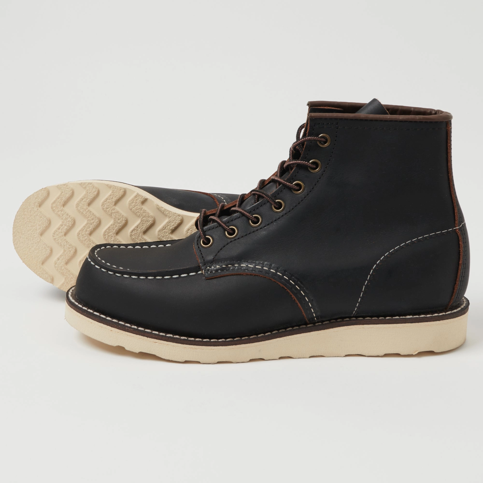 Red Wing 8849 6" Classic Moc Toe Boot - Black Prairie Chic Comfort Fit Modern Wear