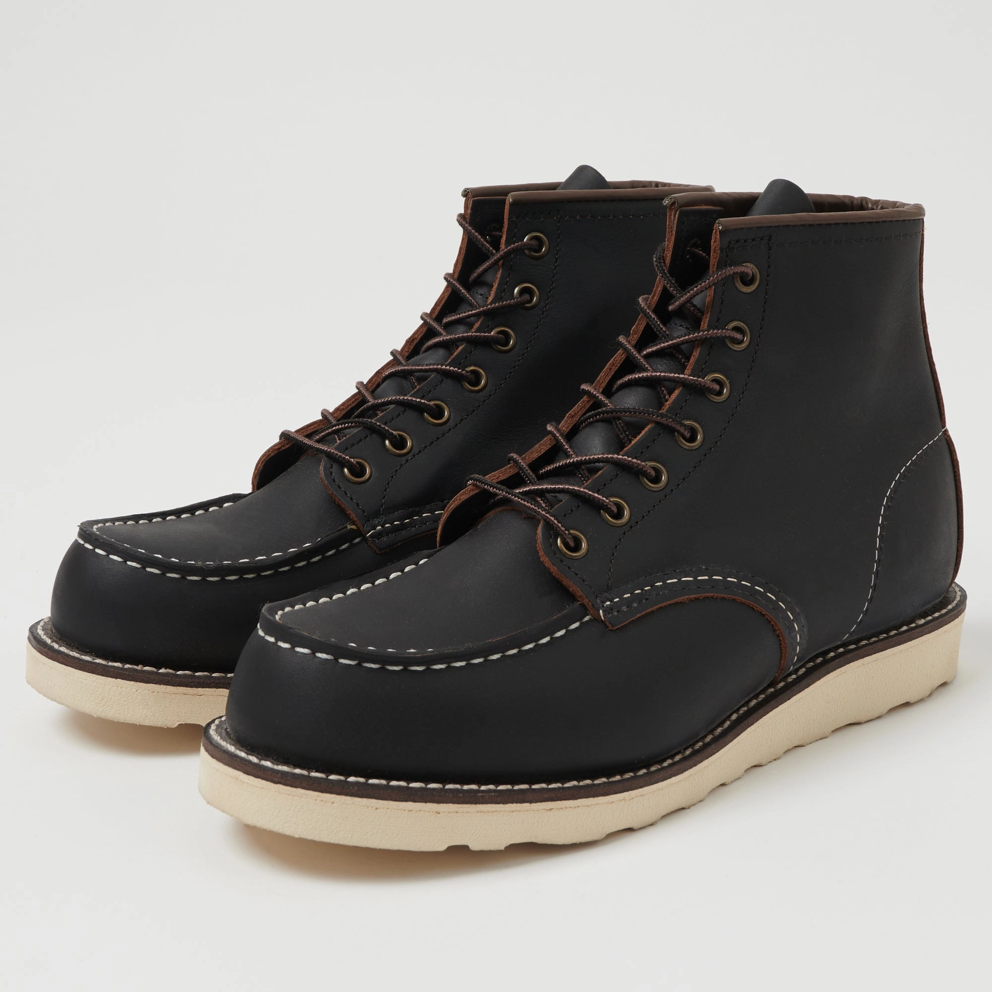 hypoallergenic Red Wing 8849 6" Classic Moc Toe Boot - Black Prairie