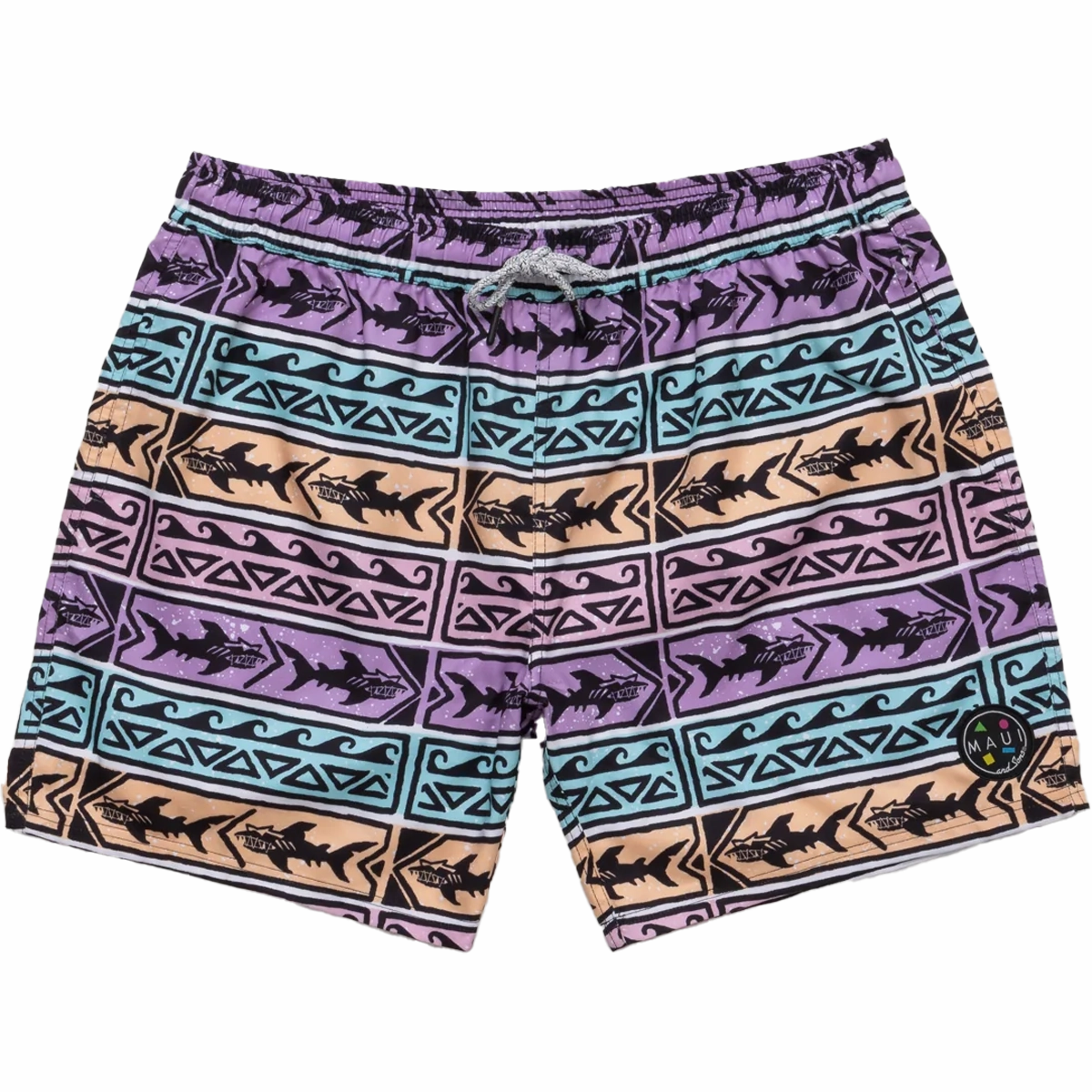 Men's Bam Bam Pool Short Vintage Look Elastic Waistband Design