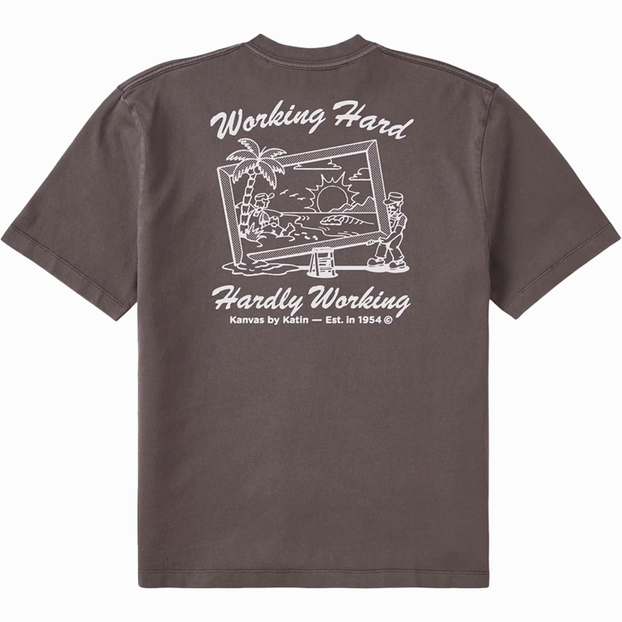 Men's Trabajo Relaxed Tee Dimensional Stability Weave Side Vent Design