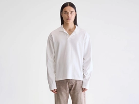 Vlugies long-sleeve polo (252 / M / OFF WHITE) Unstructured Silhouette