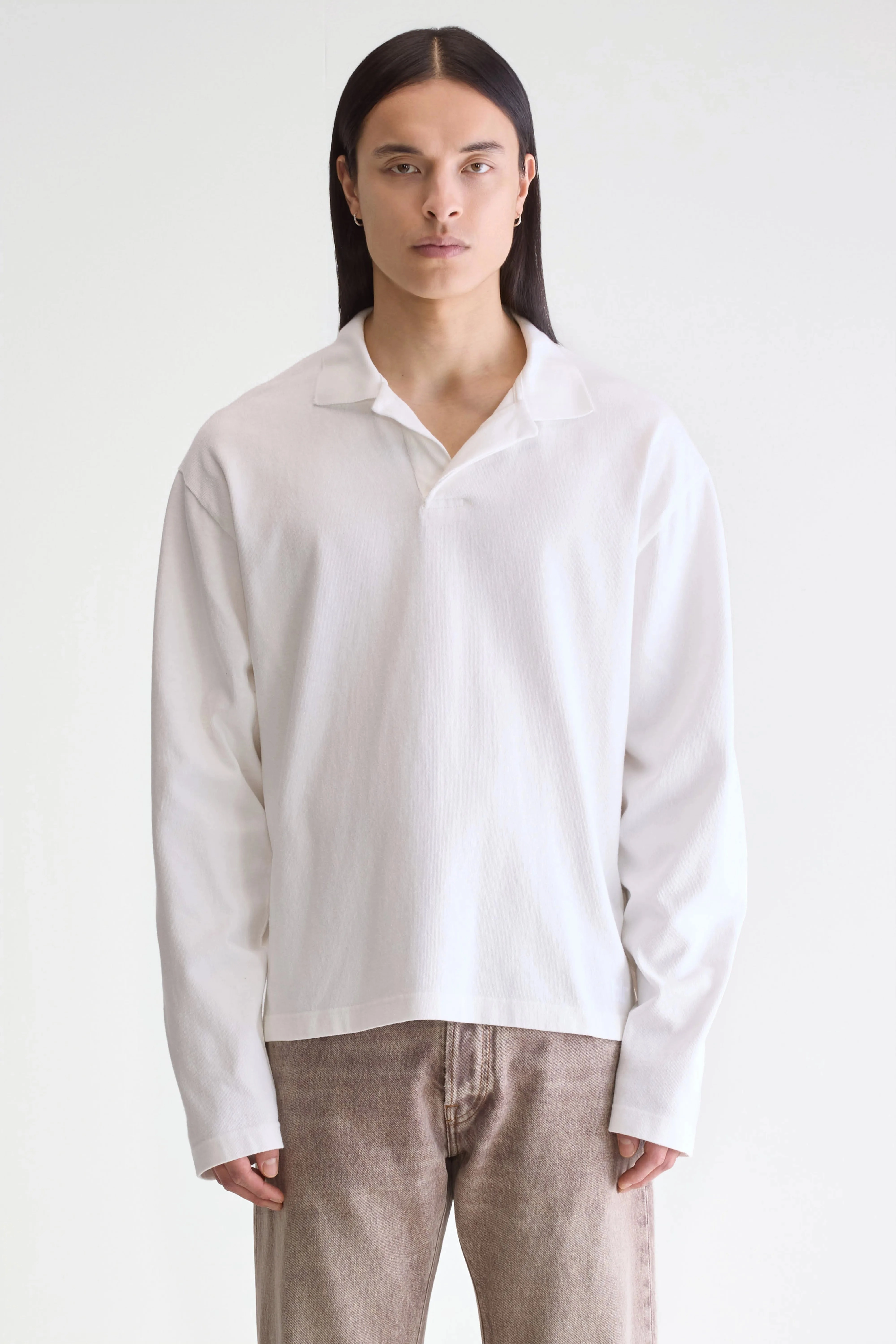 Colorfast Technology Vlugies long-sleeve polo (252 / M / OFF WHITE)