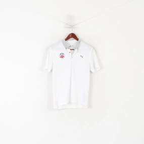 Fresh Vibes Puma Men M Polo Shirt White HIF Scotland Hammarby Jersey Vintage Top