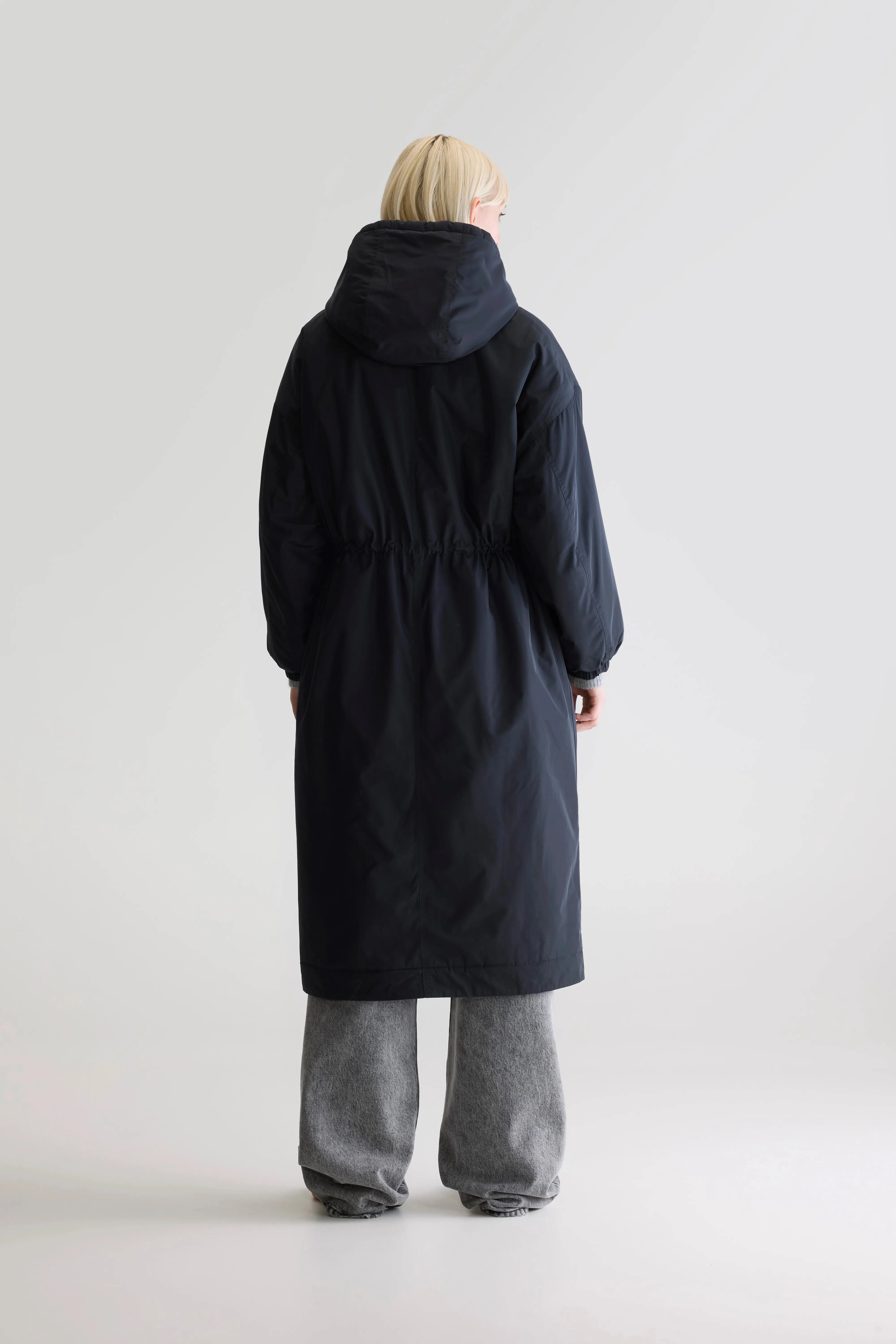Hosfo hooded coat (252 / W / NAVY) Insulated Warmth