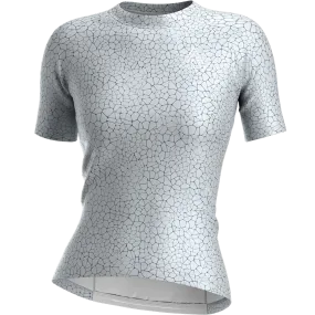 SoftenedNeckline Flatlock stitching Women's Quartz Short Sleeve Tech Shirt