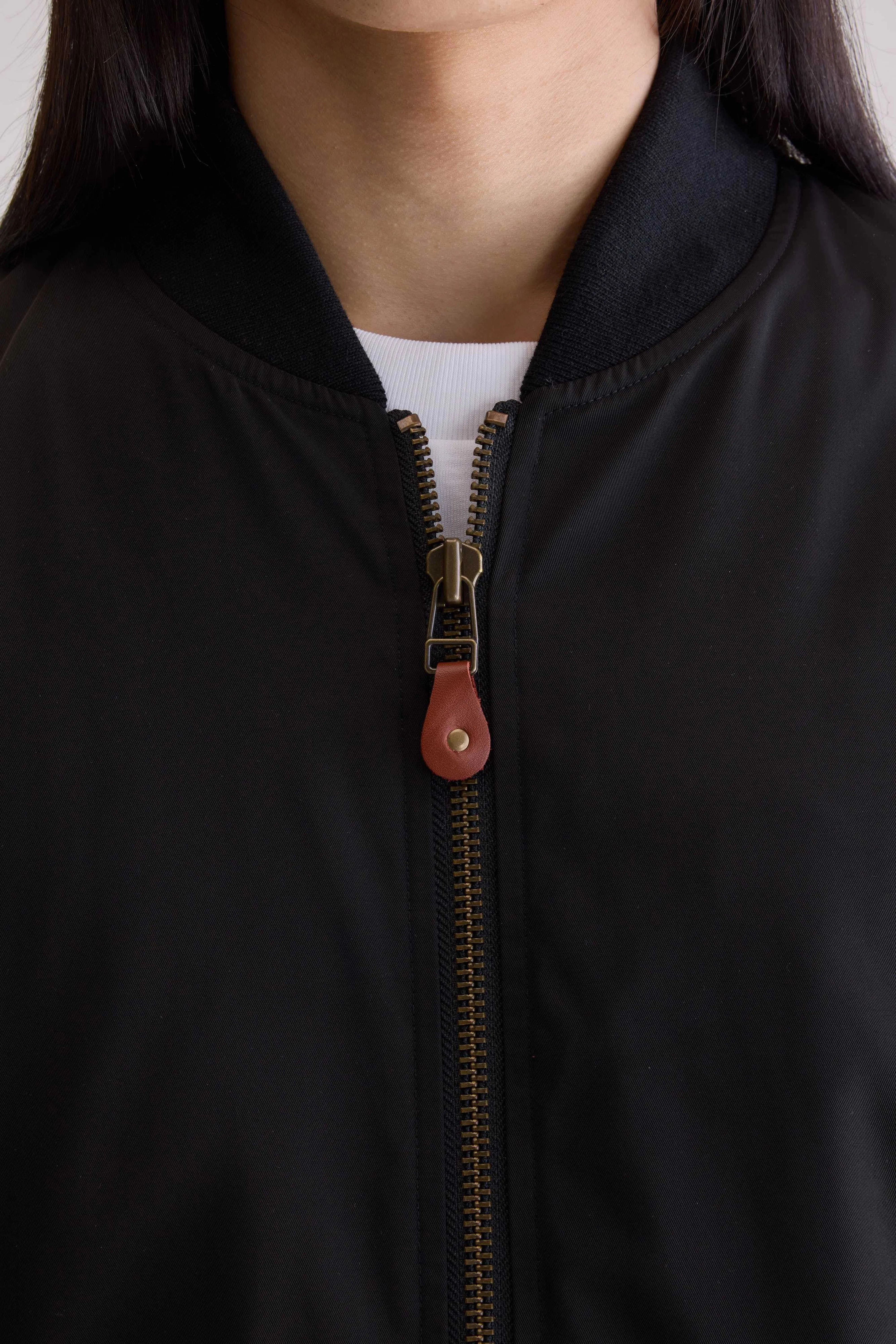 Jumper bomber jacket (252 / M / BLACK) Reflective accents WaterRepellent Finish