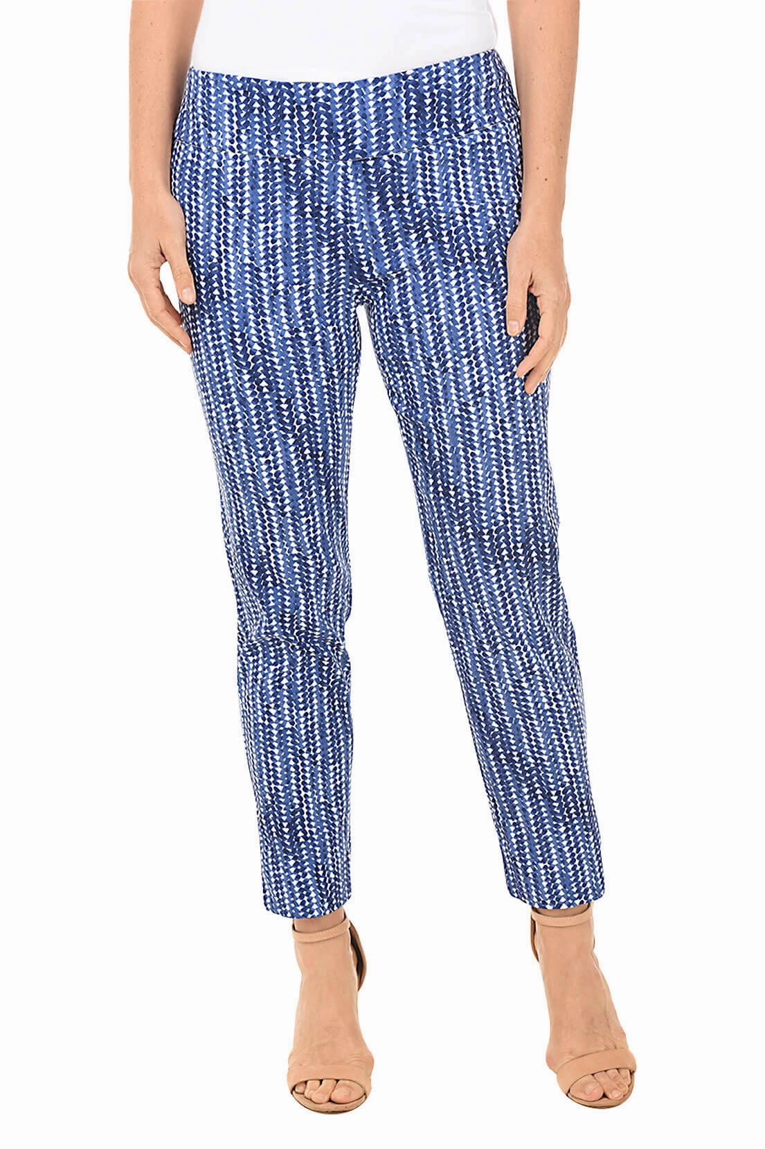 Twilight Sky Pull-On Ankle Pant Four Way Stretch SmoothZipper