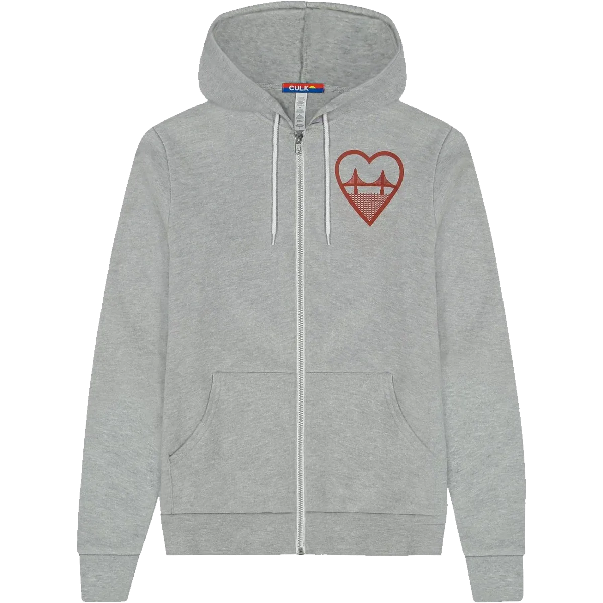 Warm in winter I Heart SF Zip Hoodie