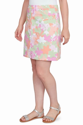I Pink I Can Floral Skort Abrasion Resistant Fabric Free Fit