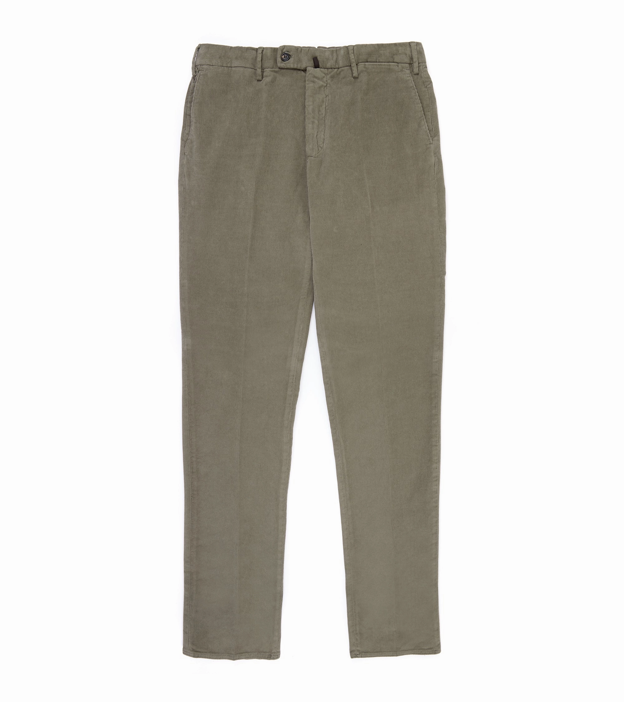 Sporty Appeal Easy Travel Incotex Regular Overdyed Cotton Corduroy Trousers: Sage