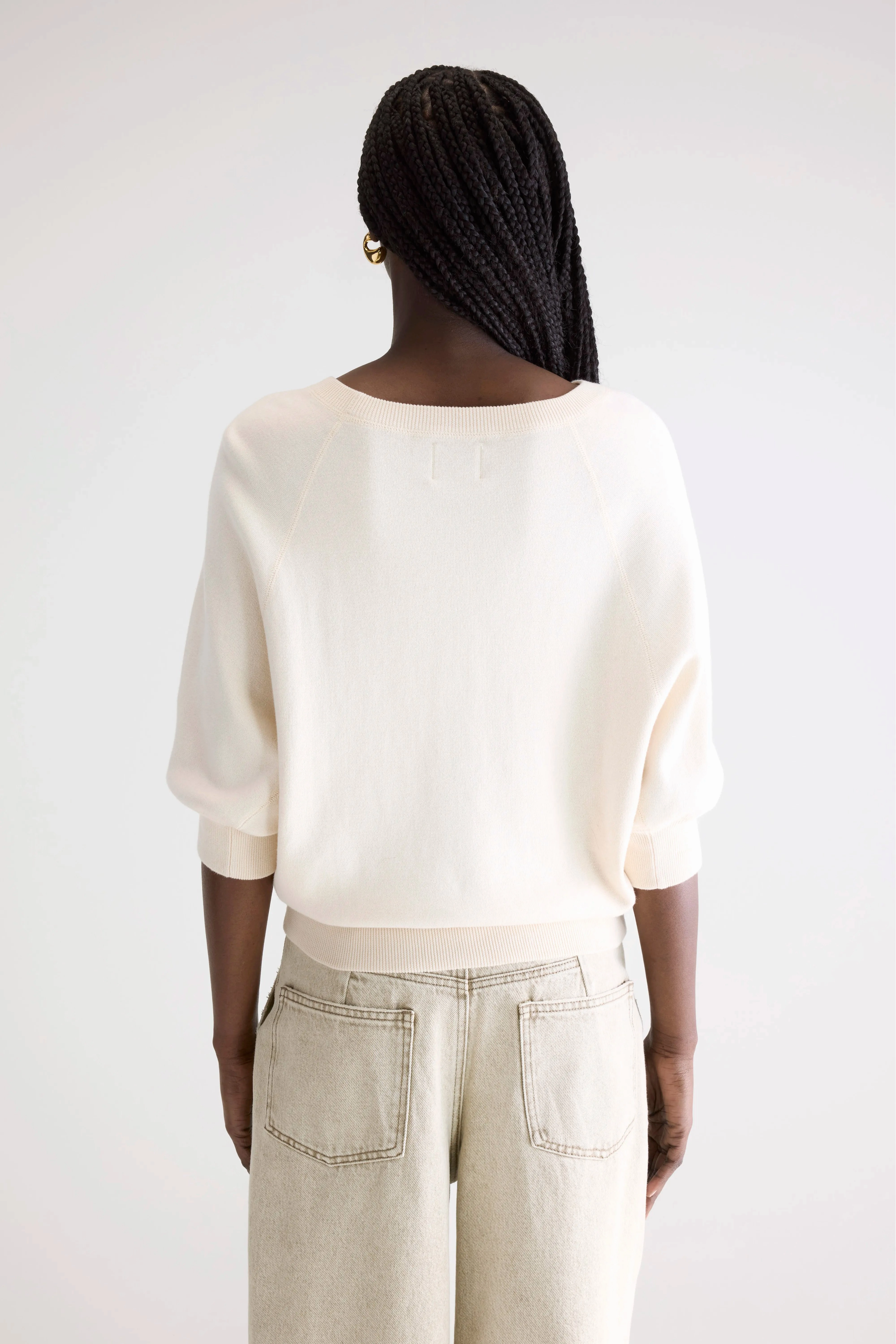 Daily Comfort Anglet crew-neck sweater (242 / W / MILKY WAY)