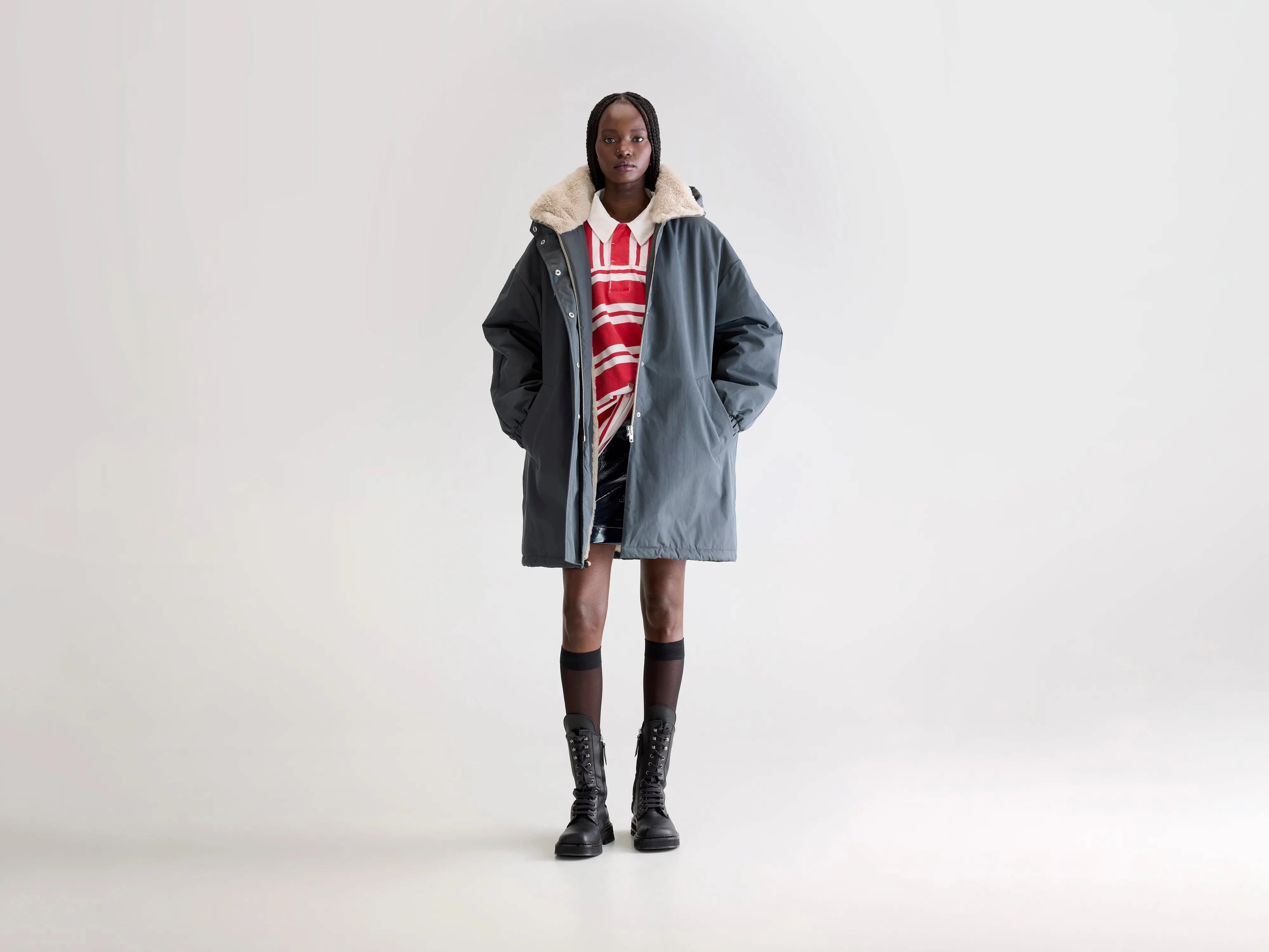 Jade duffle parka (252 / W / PIRATE) Heat Reflective Tech Lightweight Design