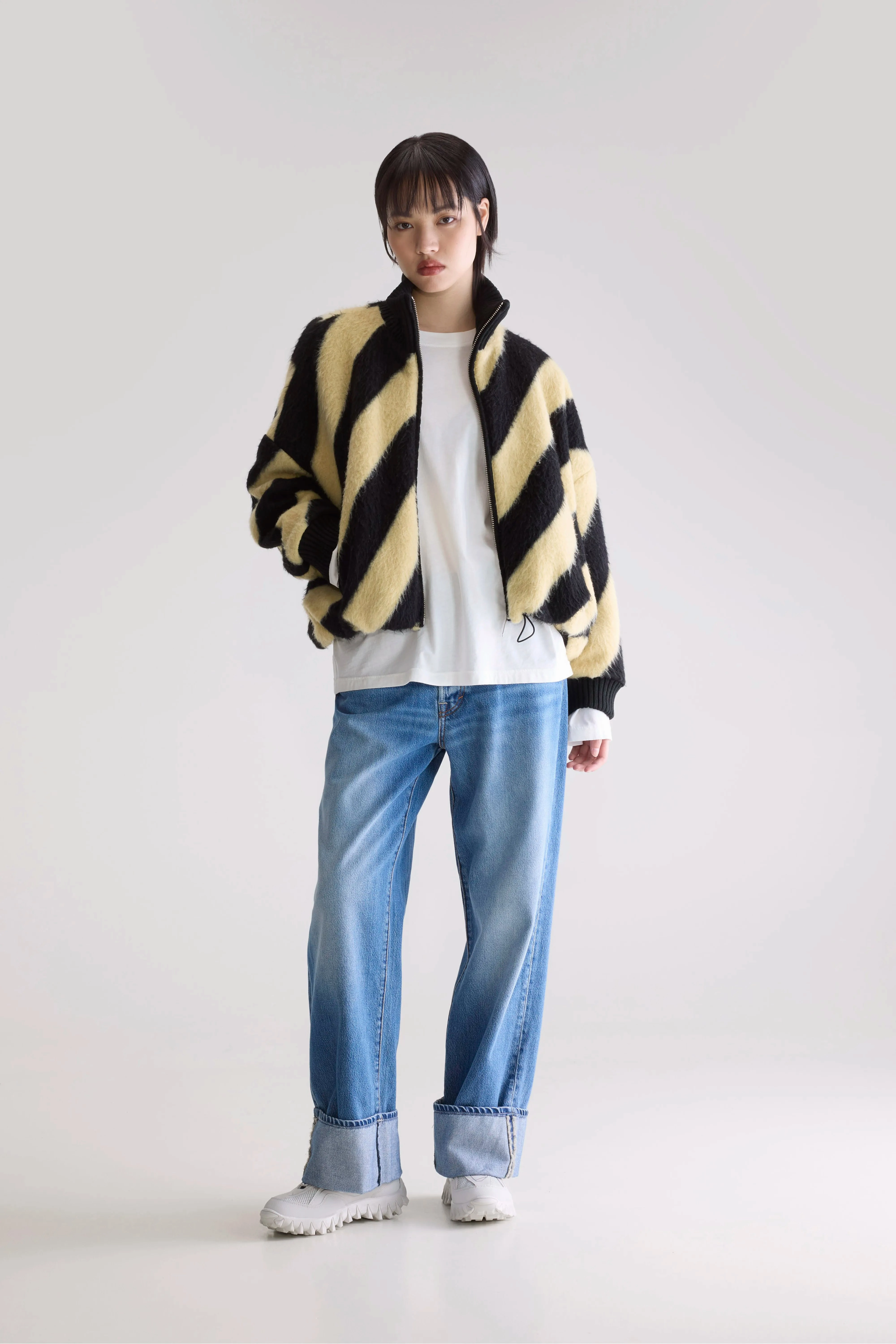 Stretch Panels Convertible Cuff System Jallis faux-fur jacket (252 / W / COMBO A)