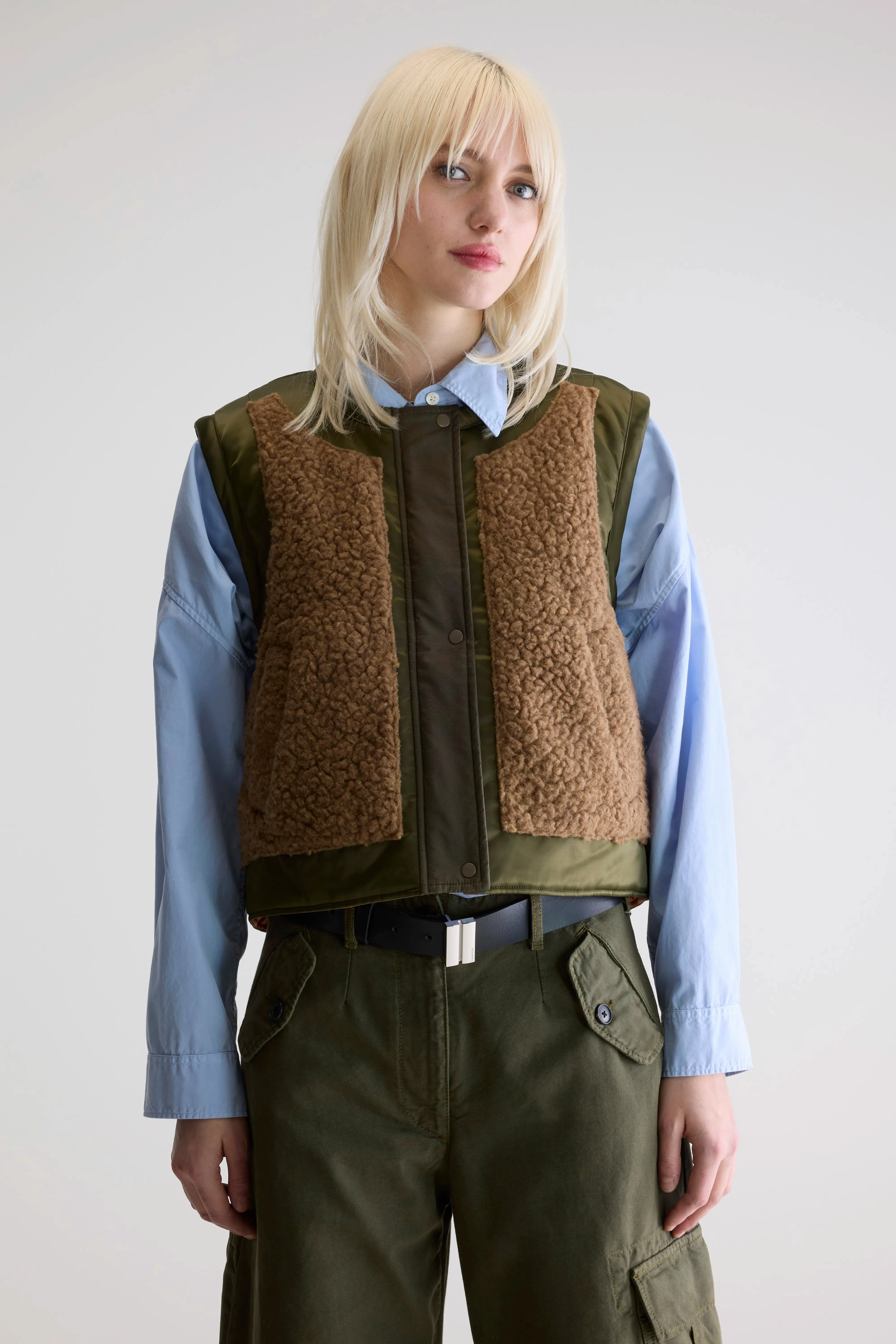 Comfort Stretch Fabric Jensa sleeveless jacket (252 / W / COMBO A)