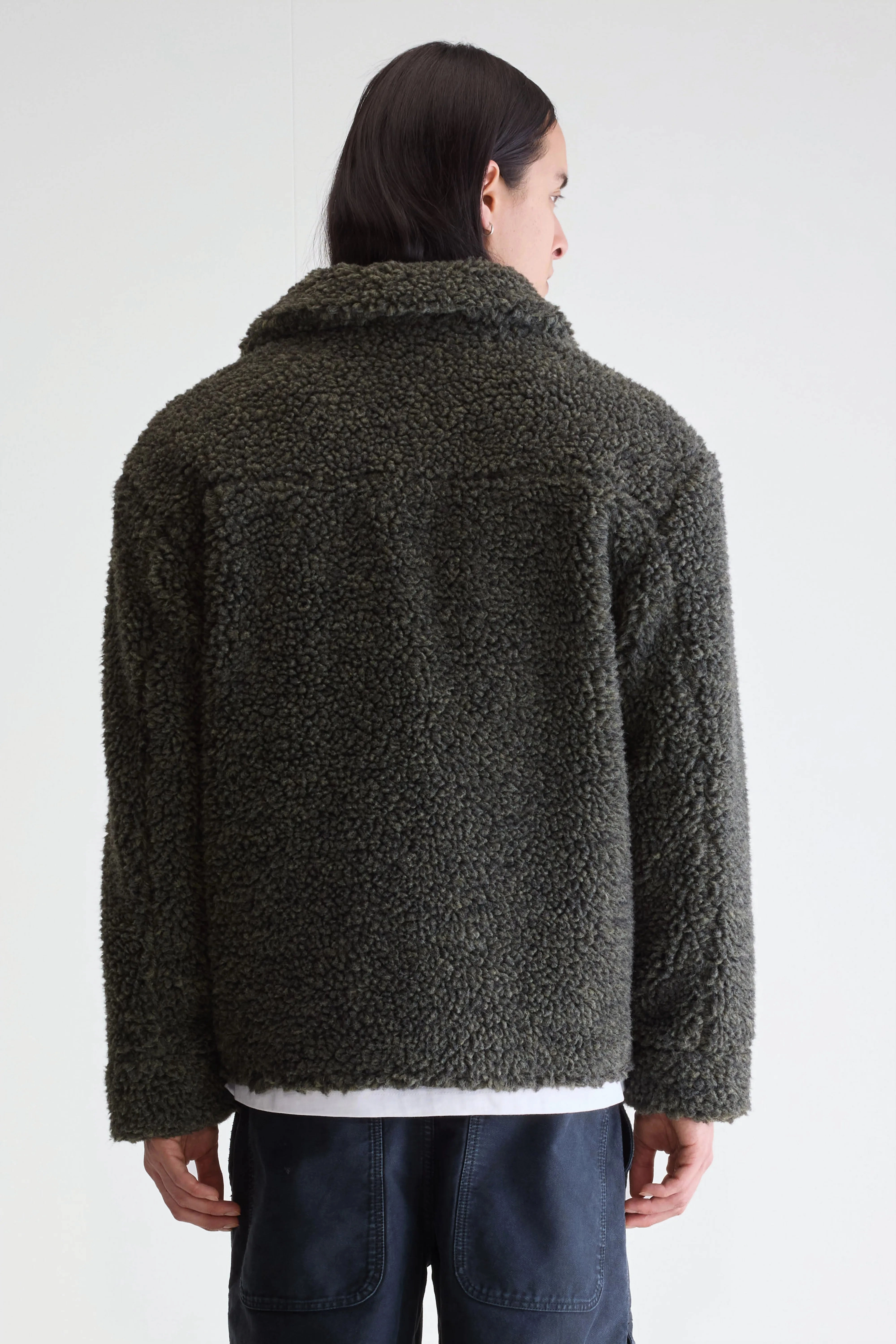 Non Bulky Insulation Tech Multi Layer Option Jezzo teddy jacket (252 / M / DARK OLIVE)