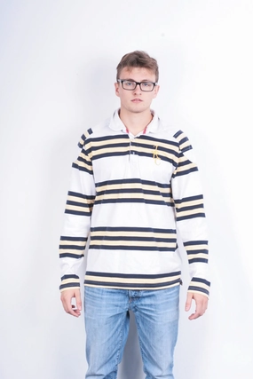 Cool Vibes Joules Mens M Polo Shirt Rugby Club Striped Cotton