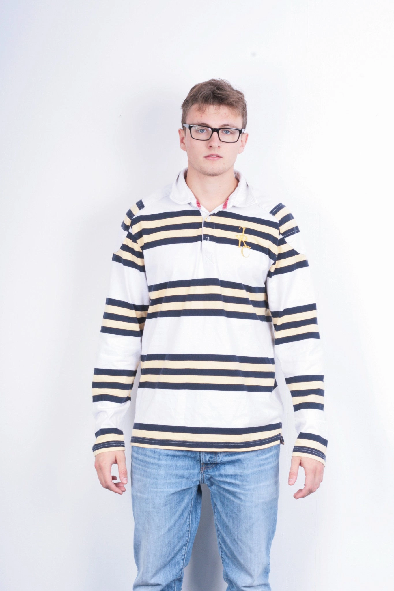 Cool Vibes Joules Mens M Polo Shirt Rugby Club Striped Cotton