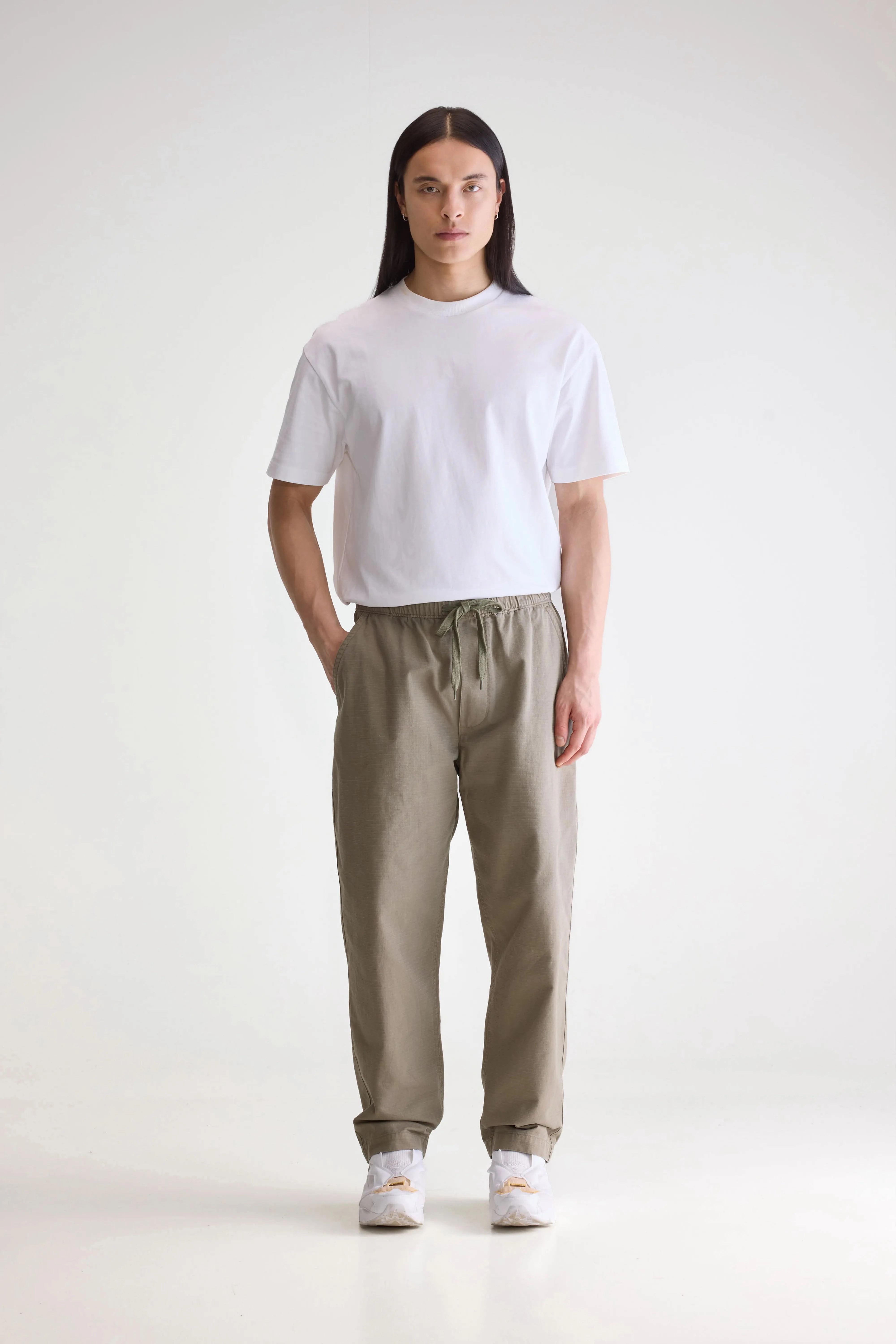 Julius baggy trousers (252 / M / DUSTY OLIVE) Casual Vibes Cozy Design
