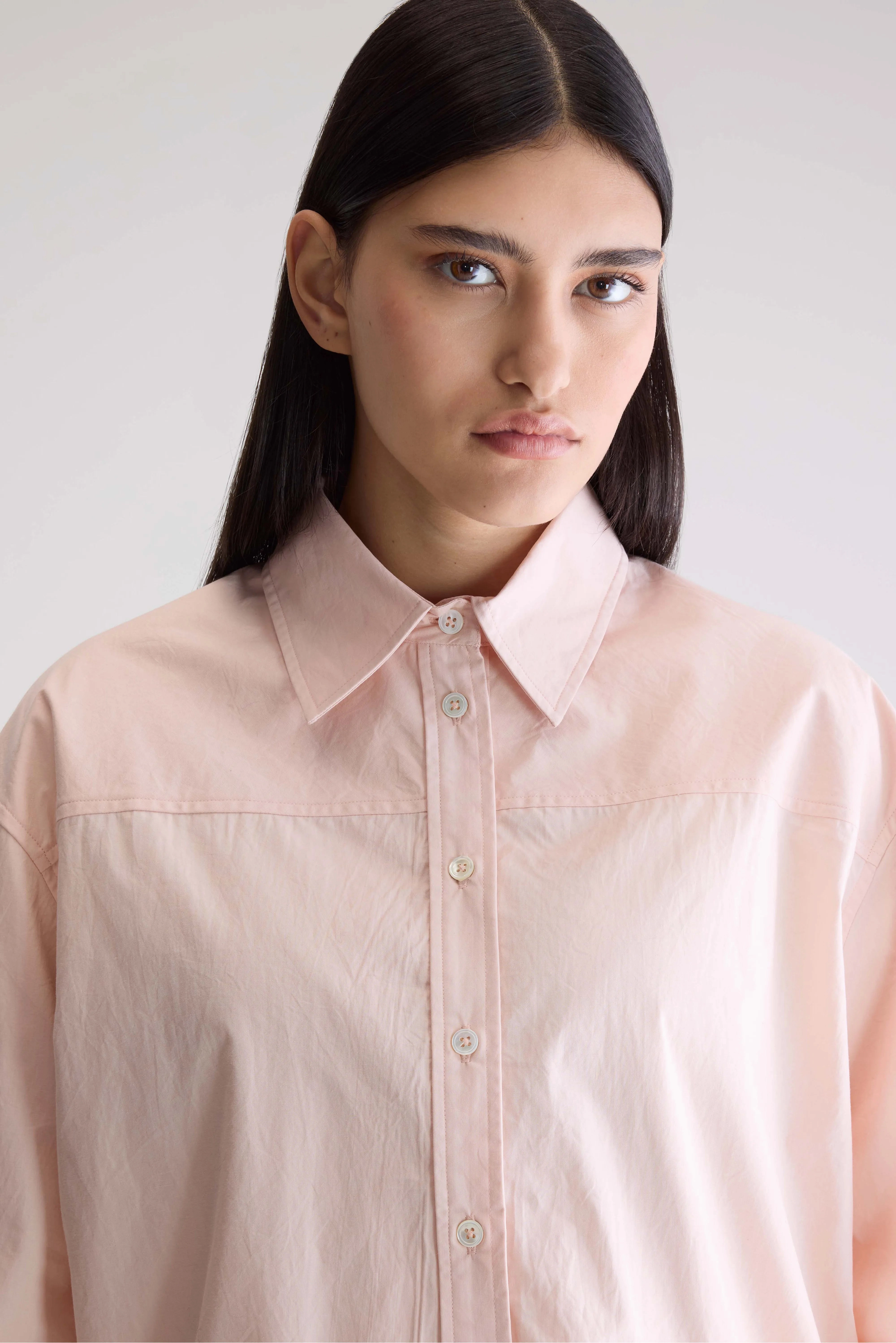 Customer Satisfaction Easy Wear Kenza relaxed poplin shirt (252 / W / LIGHT ROSE)