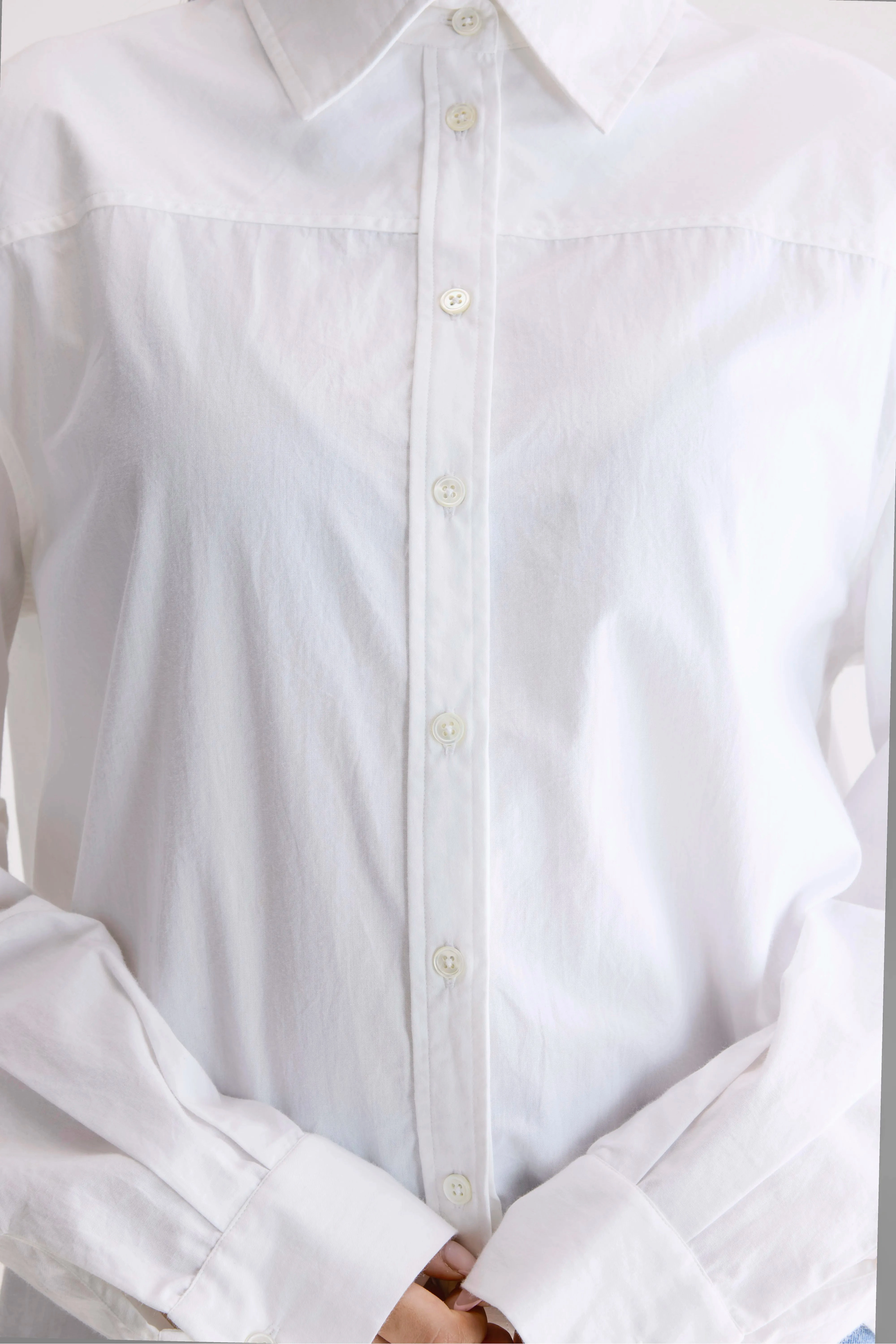 Kenza relaxed poplin shirt (252 / W / WHITE) Lounge Wear