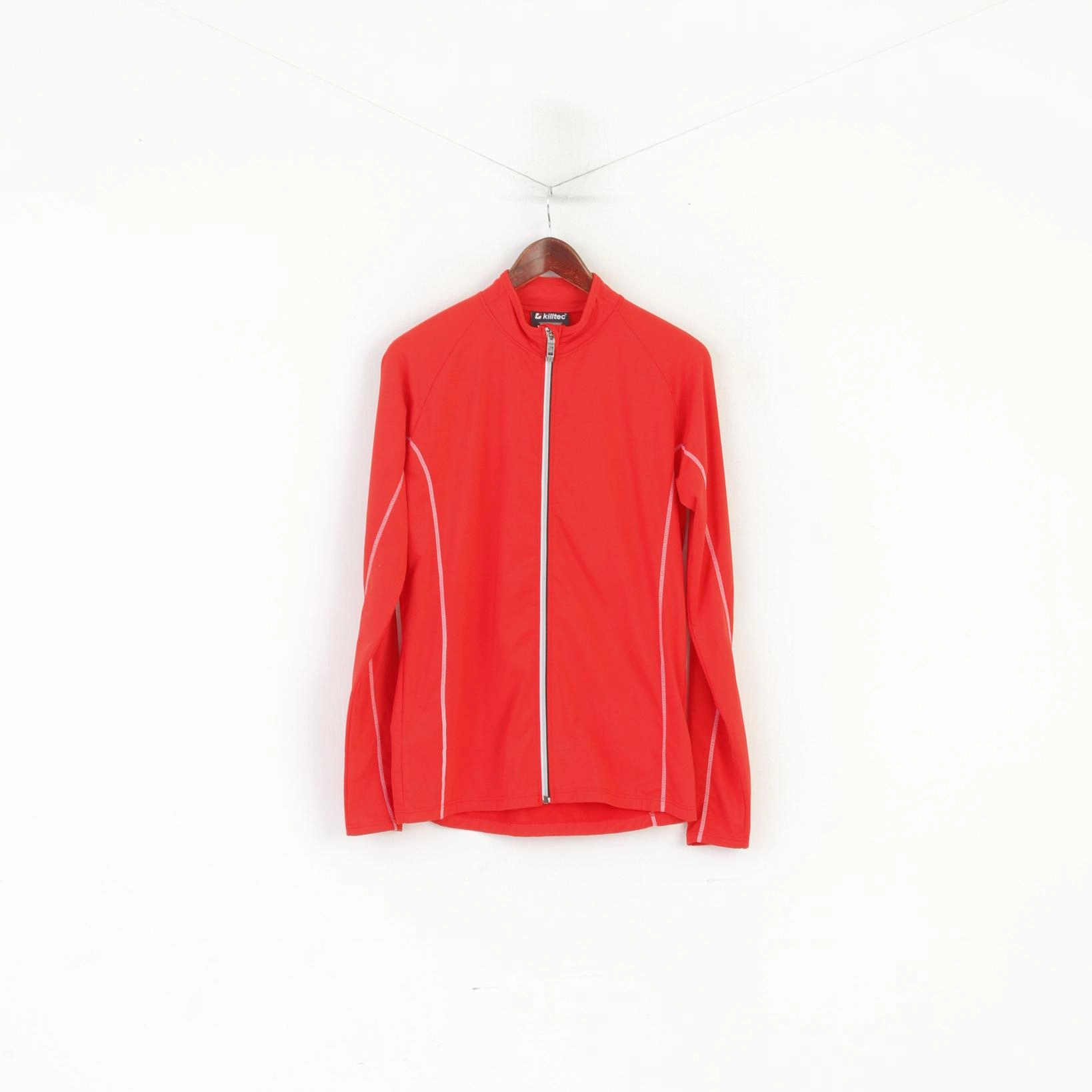 suitable for all genders Low Impact Processing Killtec Men S Long Sleeved Shirt Red Warm Up Activewear Full Zip Sport Ski Top