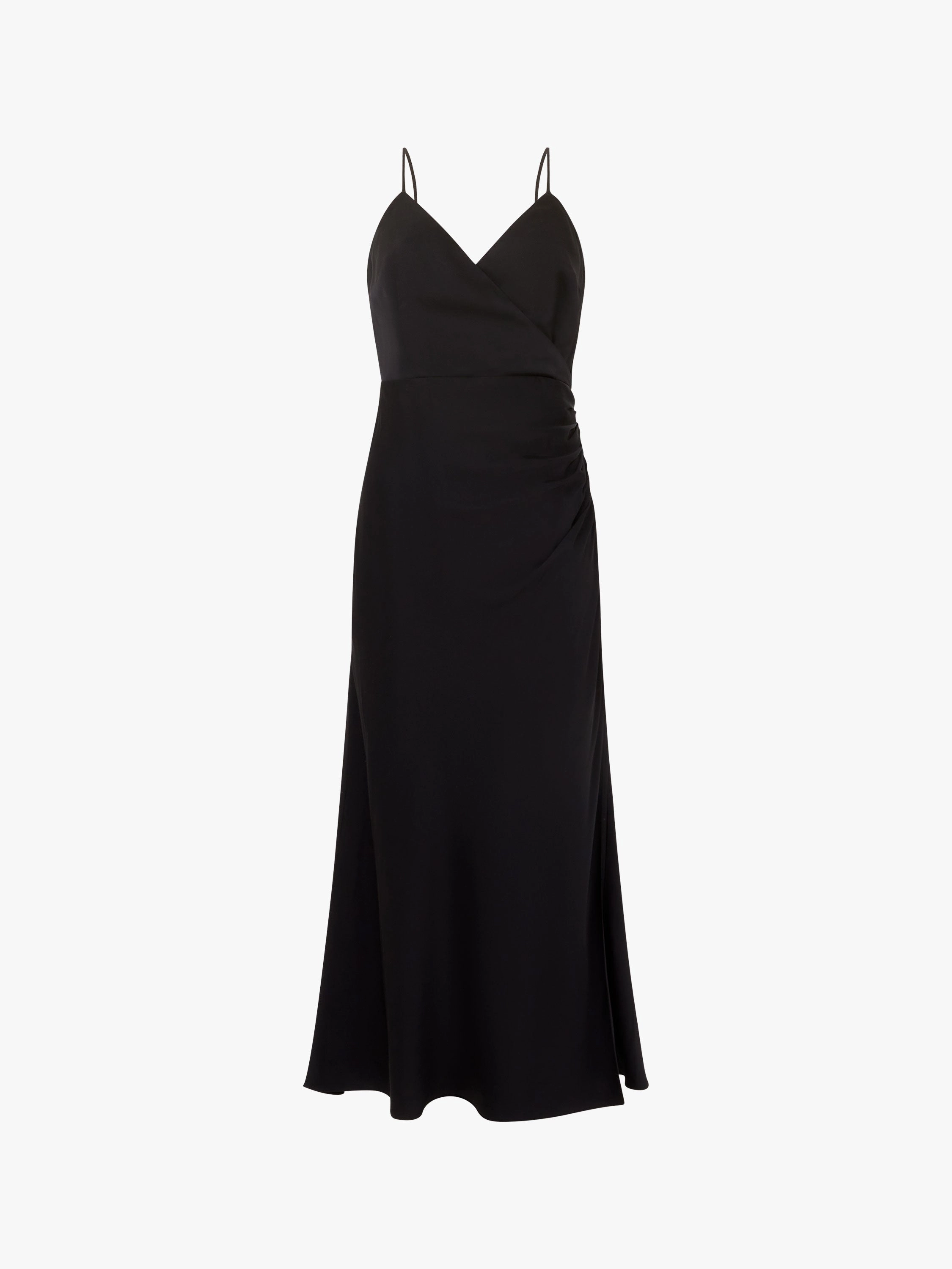Ennis Satin Slip Midi Dress Soft Flow Luxe Wear