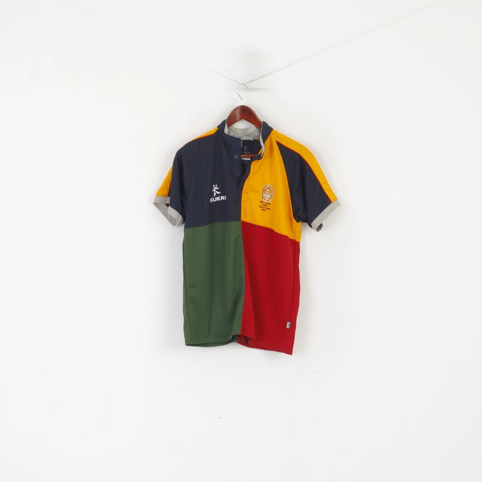 Kukri Men S Shirt ESF Lions Tour Scotland 2013 #2 Vintage Sport Jersey Top Leisure Casual