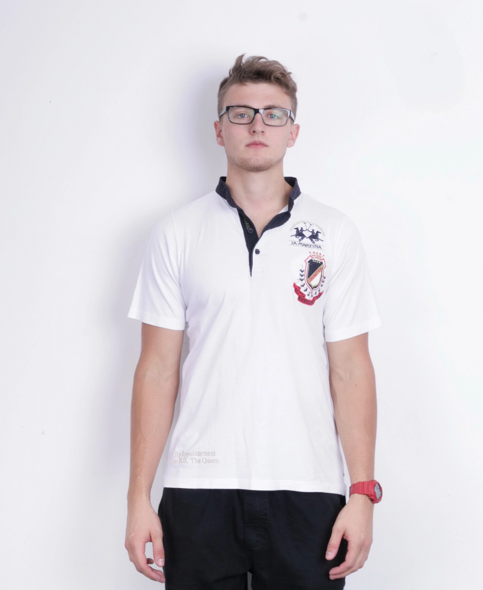 Moisture Management Technology Timeless Comfort La Martina Mens XXL Shirt White Coronation Short Sleeve Cotton