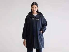 Laos hooded parka (242 / W / NAVY) Comfortable Feel