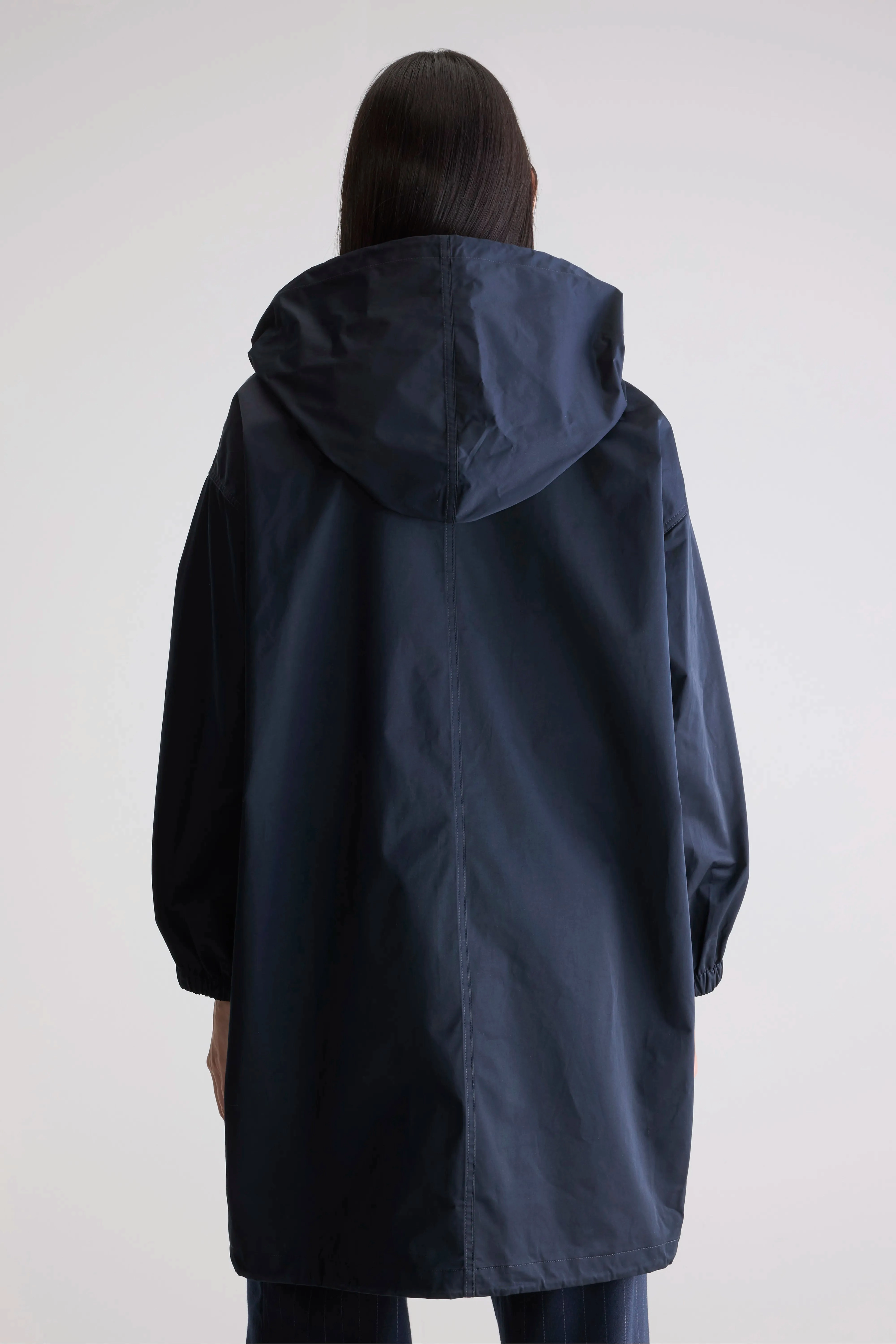 Laos hooded parka (242 / W / NAVY) 360?? Visibility