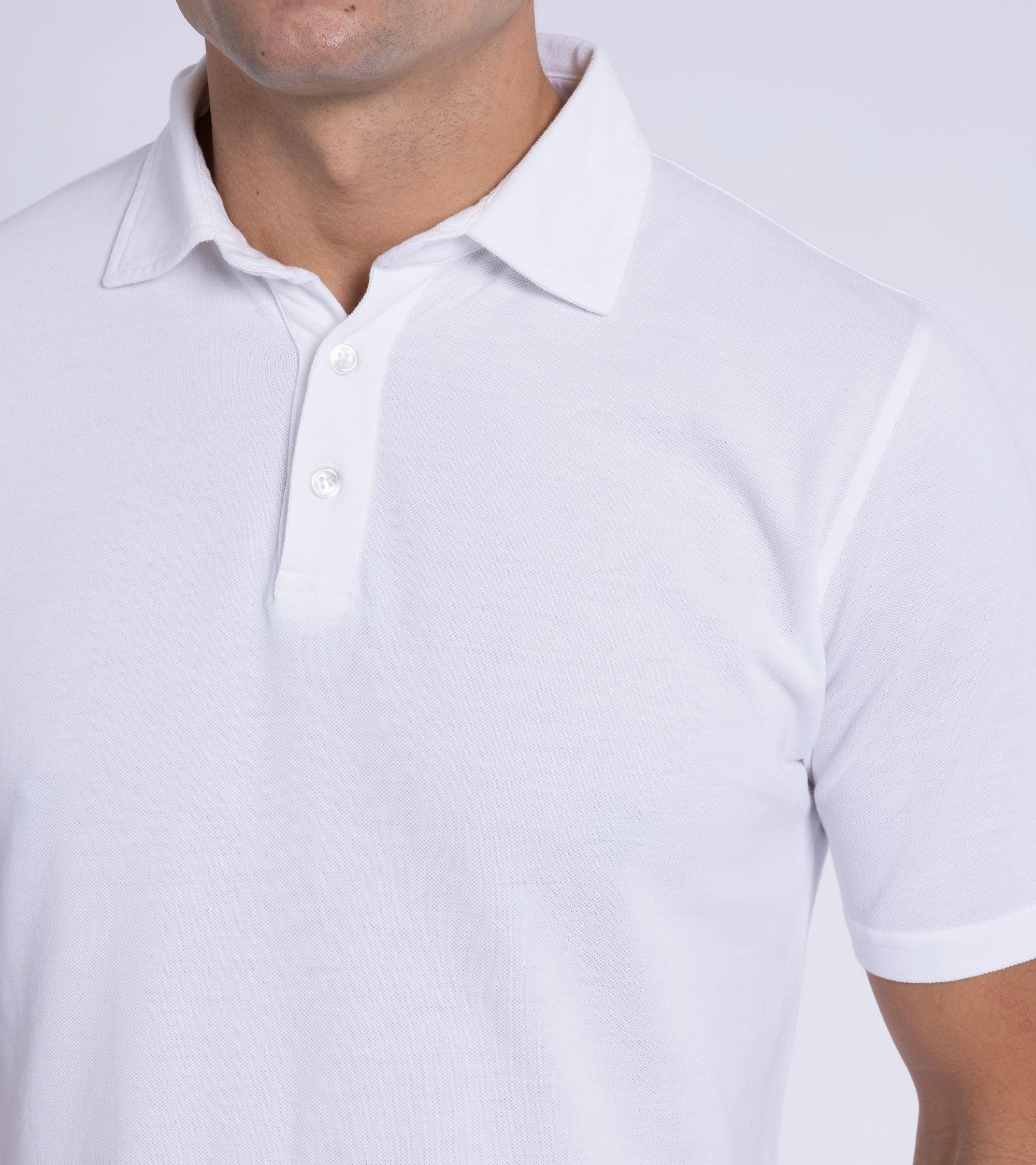 Trunk Moxon Short Sleeve Polo Shirt: White Casual Look Simple Style
