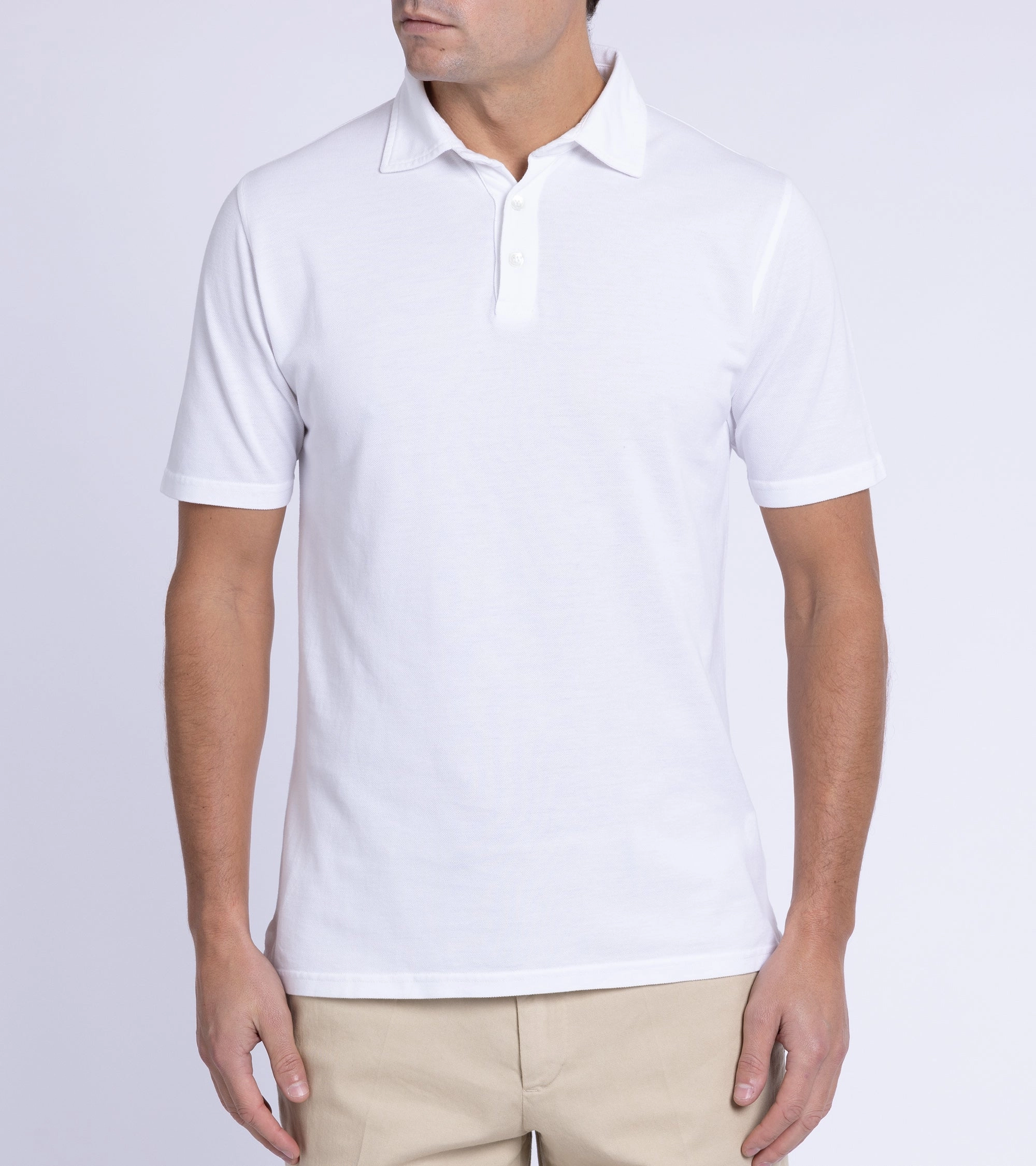 Chill Layer Trunk Moxon Short Sleeve Polo Shirt: White