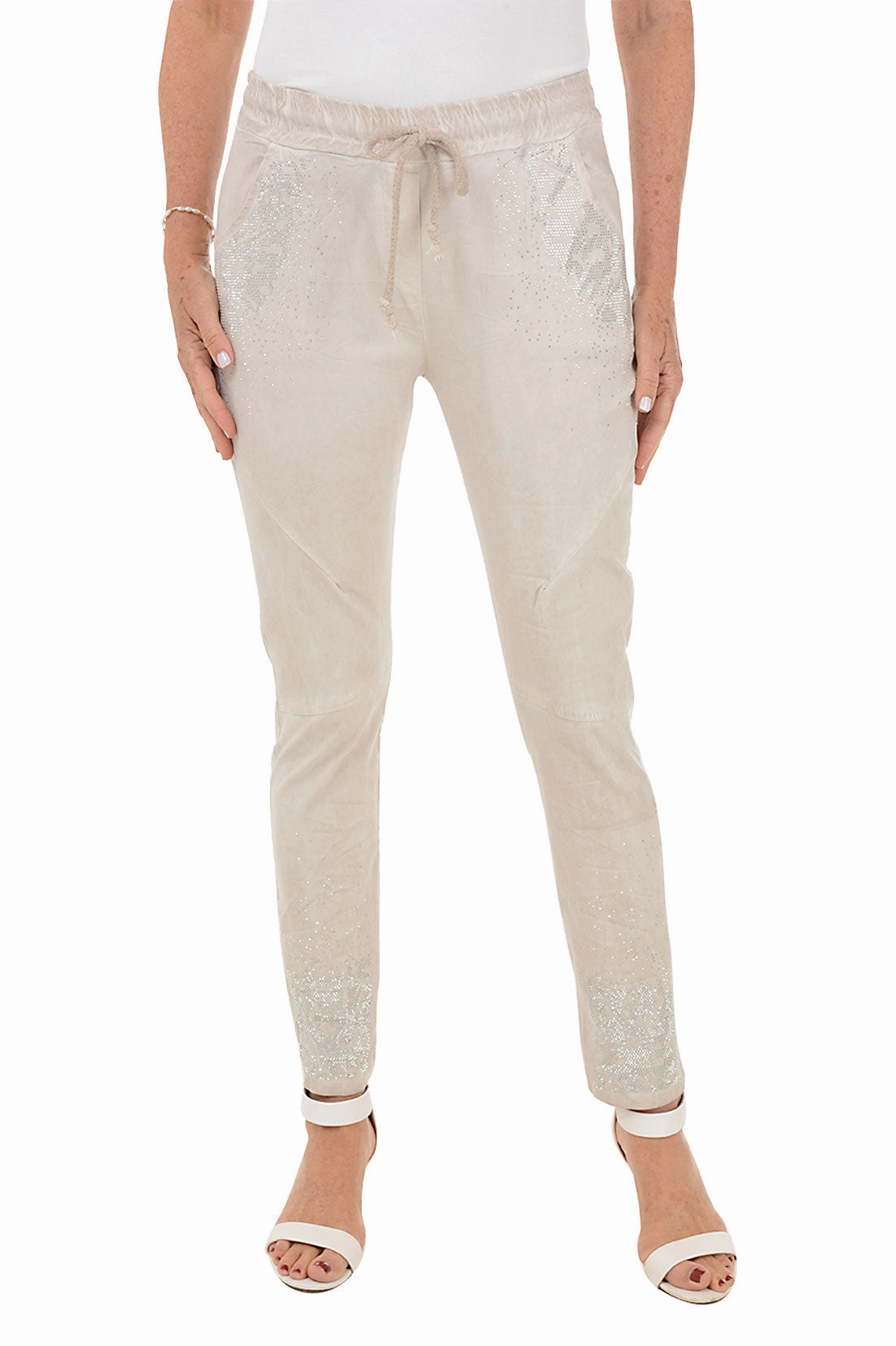 Leopard Rhinestone Jegging Sport Performance