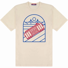 Cable Car Unisex Tee dry cleanable Everyday Top