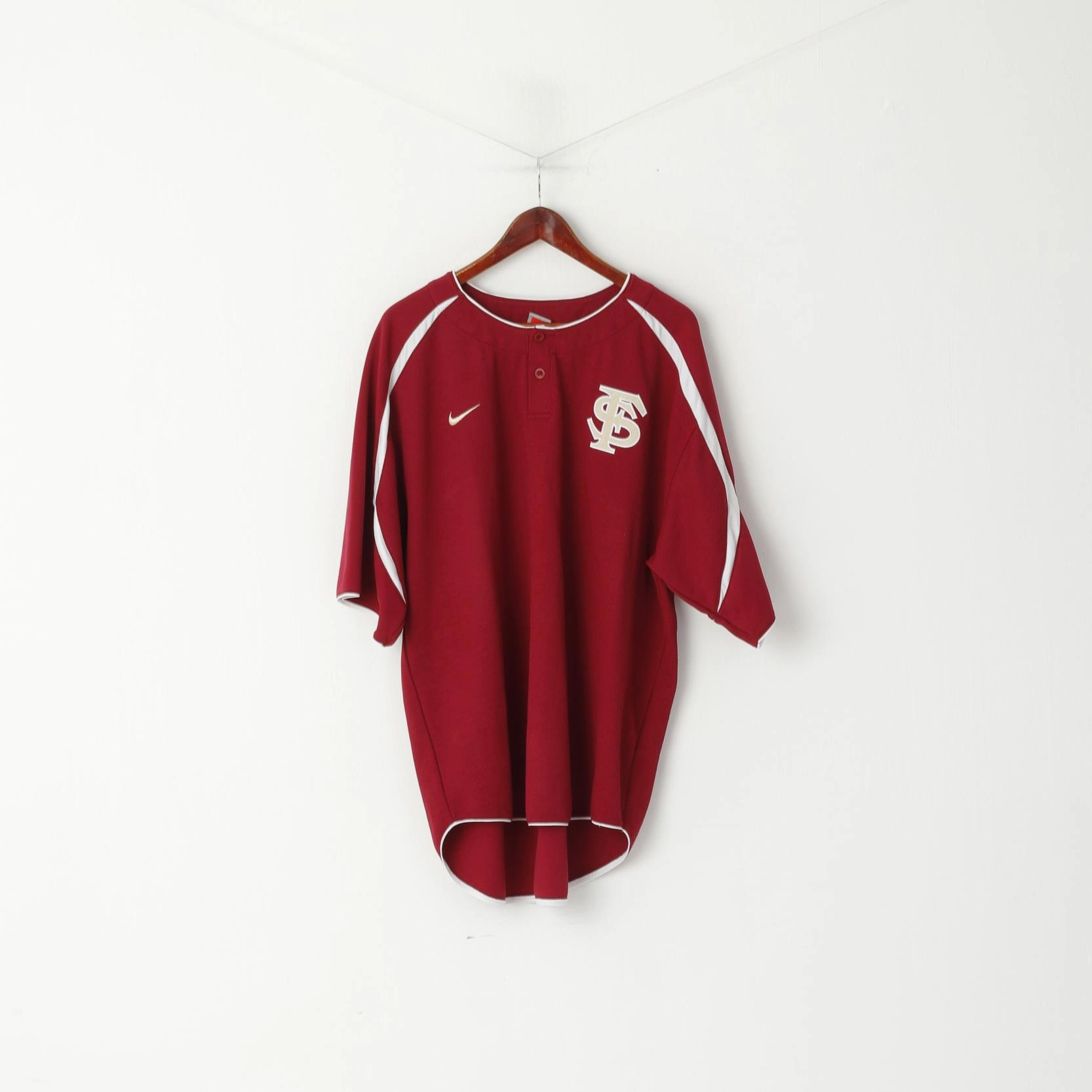 Nike Team Men XL Shirt Maroon Florida State Seminoles Baseball Top Business Meeting