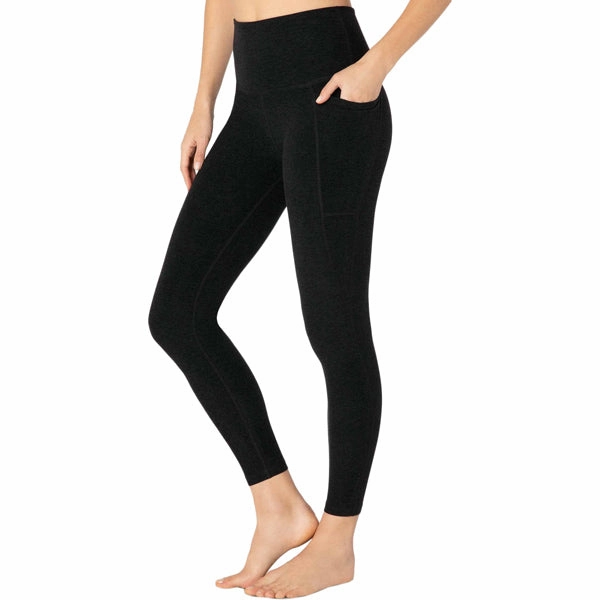 All Day Wear Comfort Flex Foam Inserts Women's Spacedye Out of Pocket High Waisted Midi Legging