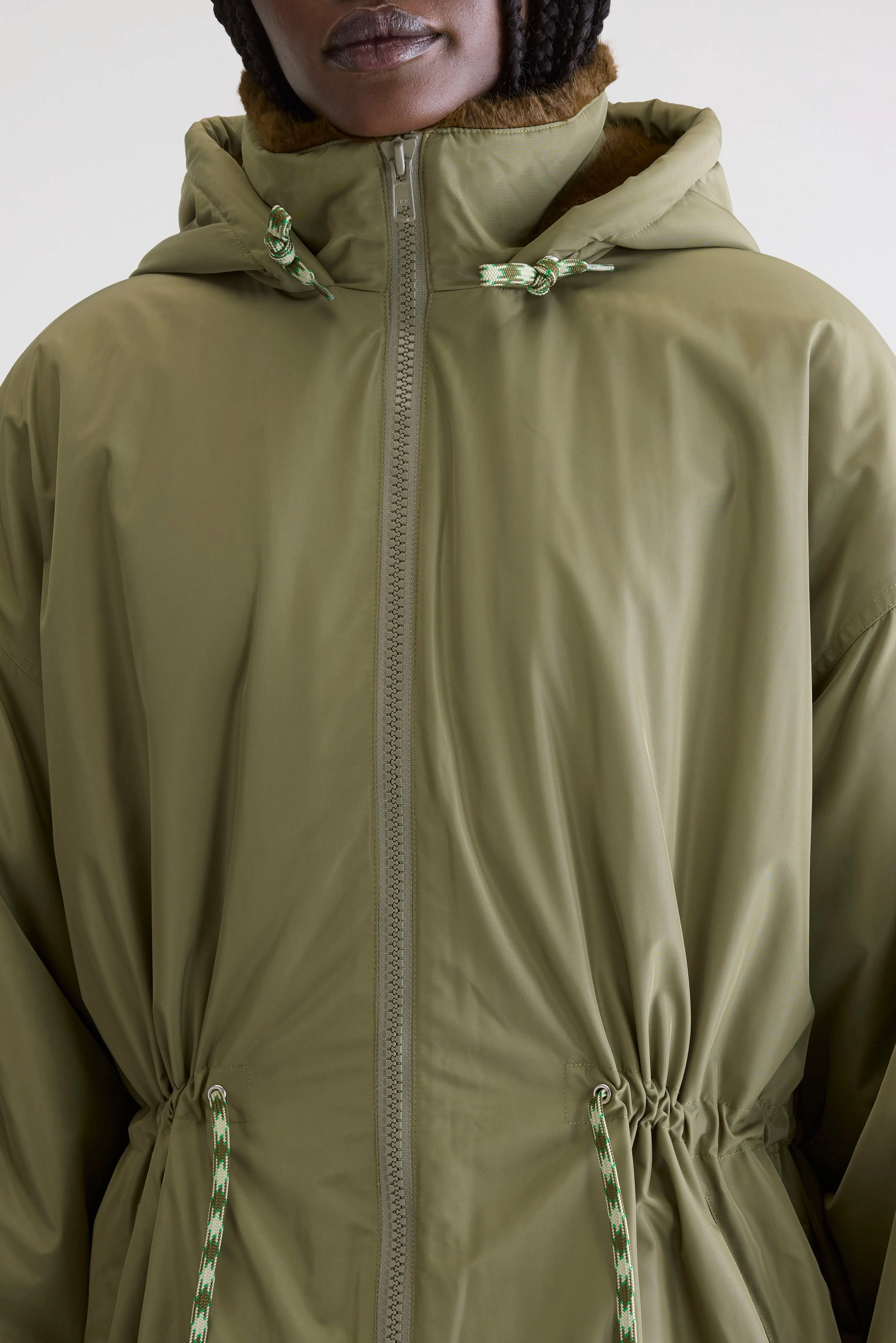 Travel Wardrobe Hosfo hooded coat (252 / W / JEEP)