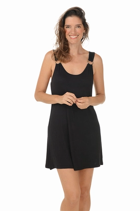 Kira Slub Ring Tank Dress Cover-Up Vacation Fun
