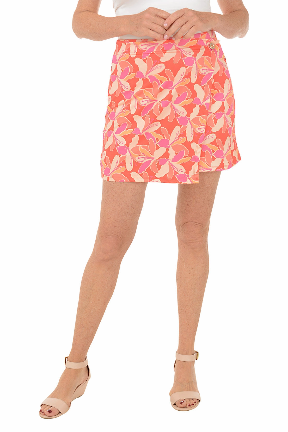 Travel Essential Lily Dayglow UPF50 Wrap Front Skort