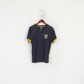 Lotto Men M Shirt Navy Cotton Nightwear Detailed Buttons Sleep Top Fashion-Forward Fit