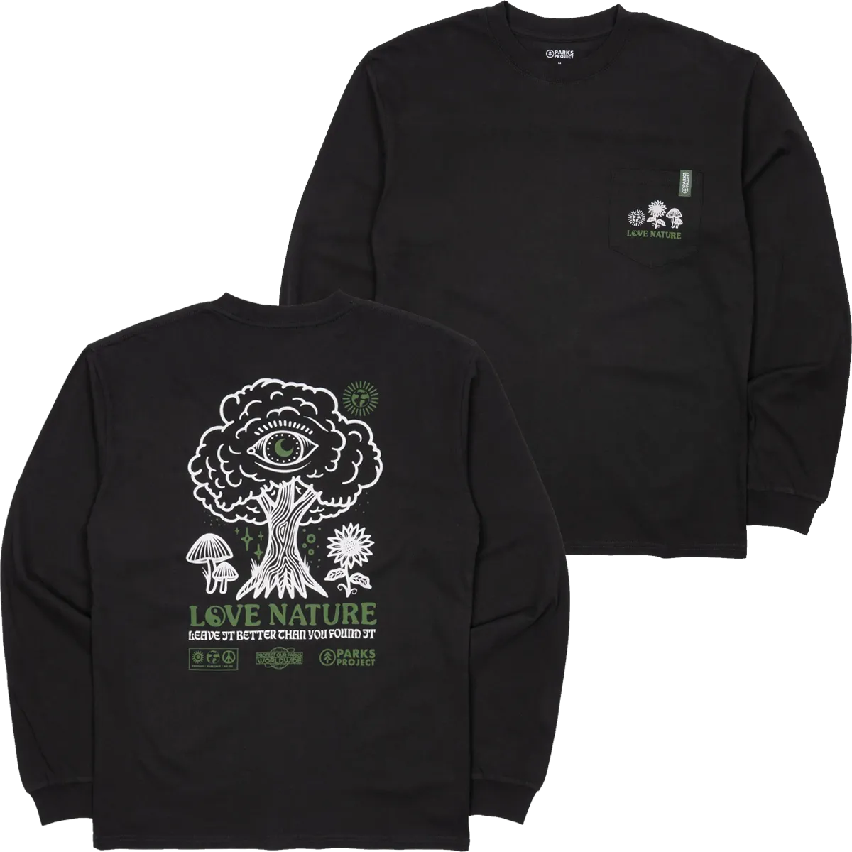 Love Nature Long Sleeve Tee Easygoing Wear Spring Freshness