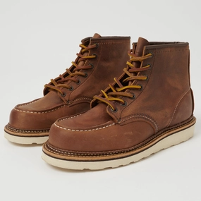 Red Wing 1907 6" Classic Moc Toe Boots - Copper Rough & Tough Quick Wear