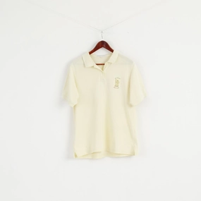harmonious Stylish and Cozy Lyle & Scott Men L Polo Shirt Yellow Wilpshire Golf Club Classic Top