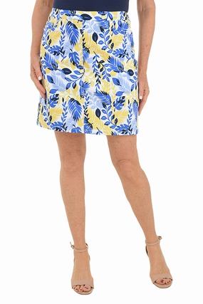 Making Waves Overlapping Leaves Skort Fresh Look