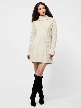 Makira Knit Turtleneck Mini Dress Breathable Comfort Wear Playful design piece