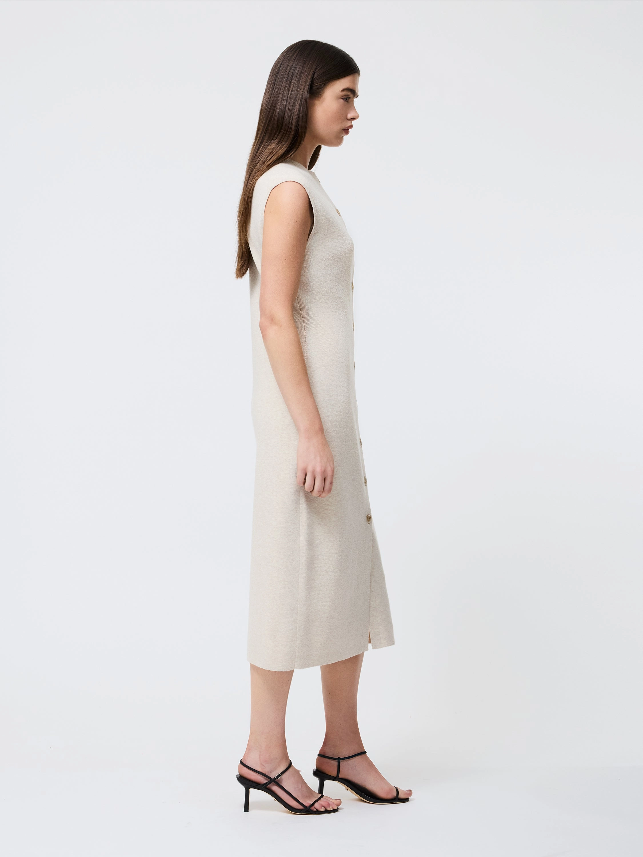 Event Safe Marley Knit Button Down Midi Dress