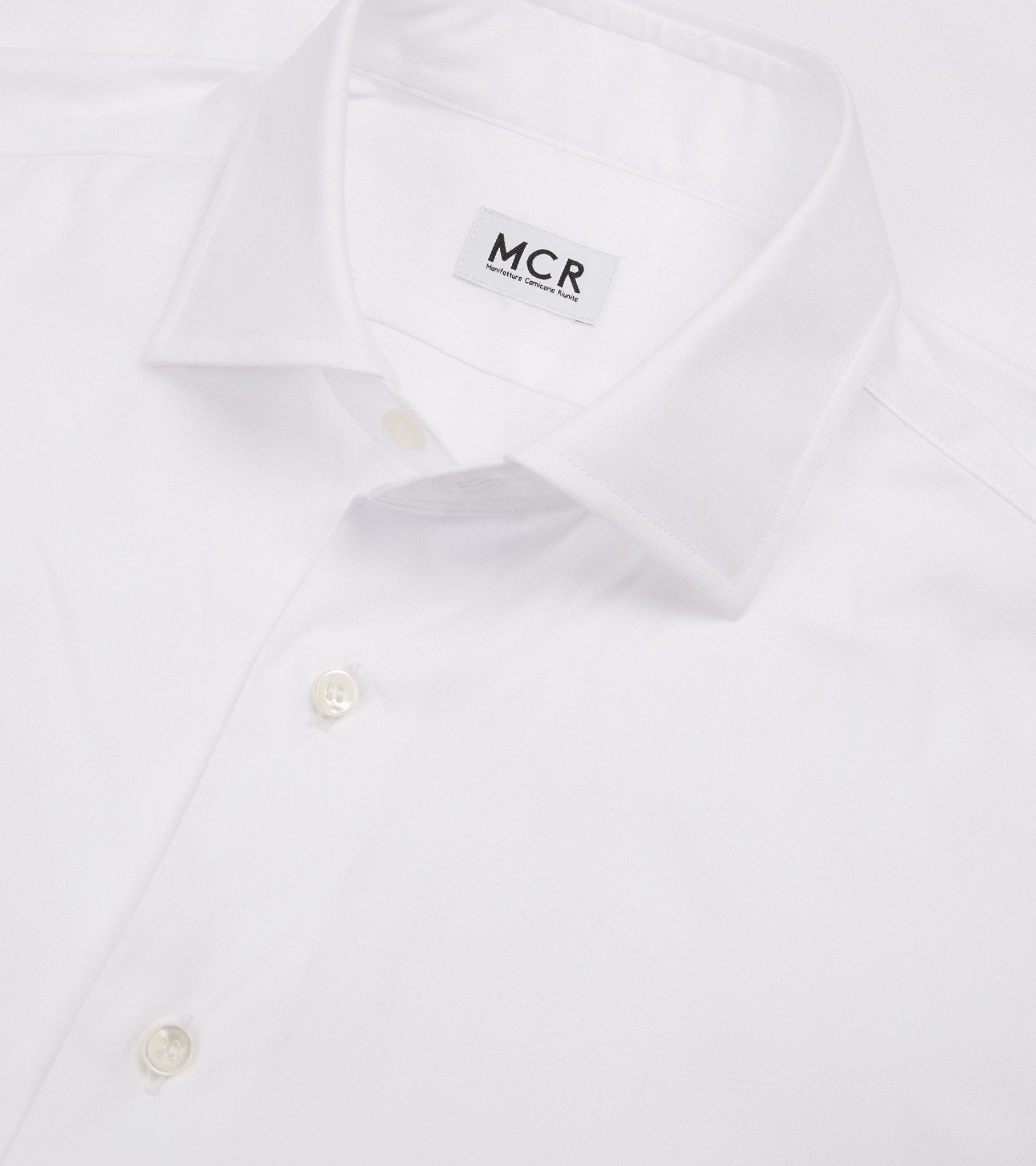 Edgy style MCR Slim Pinpoint Shirt: White